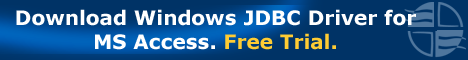 Download Windows JDBC Driver for MS Access. Free Trial.
