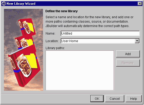 New Library Wizard dialog box
