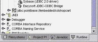 The Easysoft JDBC-ODBC Bridge now displays in the Drivers list in the Runtime tab