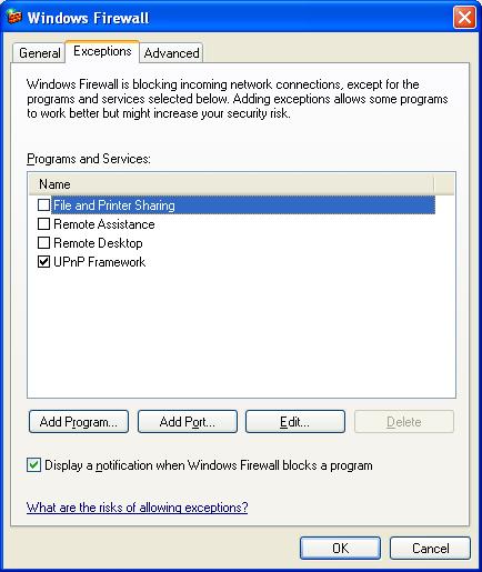 Ważna karta zapory systemu Windows jest wyszarzona