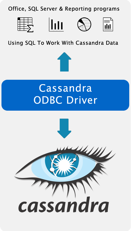 Spreadsheet, Reporting & BI Applications Using SQL To Query & Update Cassandra Data.