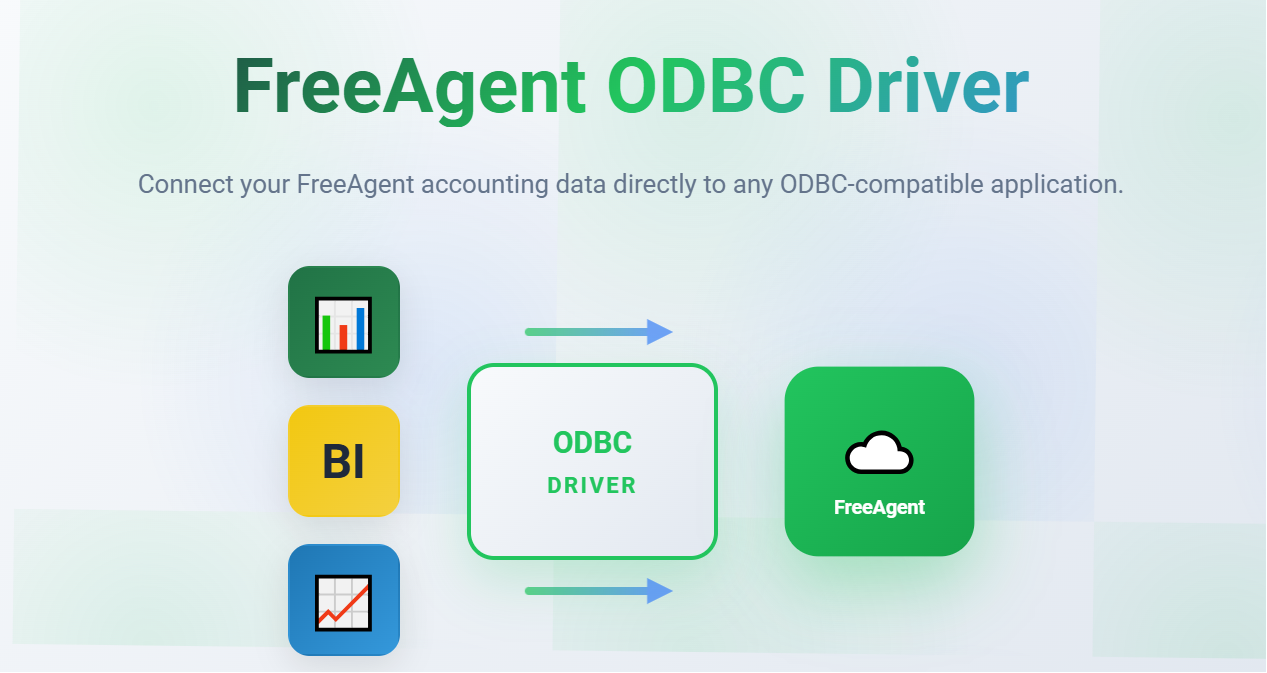 FreeAgent ODBC Driver. Connect your FreeAgent accounting data directly to any ODBC-compatible application.